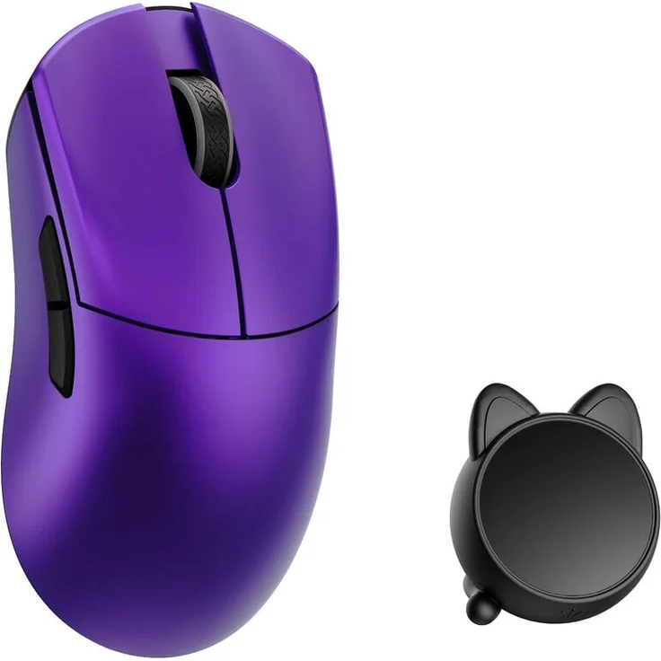 WLMouse HUAN Gaming Maus, Wireless mit Omron Optical Switches, 8K Polling Rate, 48 g, lila
