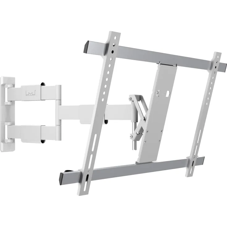 Multibrackets Wandhalterung bis 65" weiss Metall max. 30 kg TV Wandhalterung, Weiss, neigbar 15° schwenkbar 90° links - 90° rechts, VESA 200x200-600x400mm