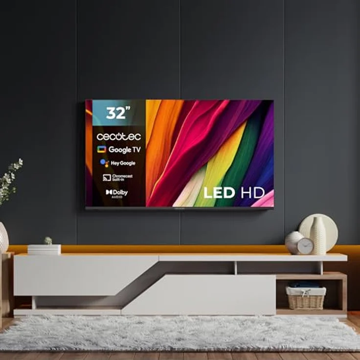 Cecotec A4 Serie ALH40032, 32" LED Smart TV mit Google TV, Dolby Audio, Chromecast, 16 GB ROM – Bild 3