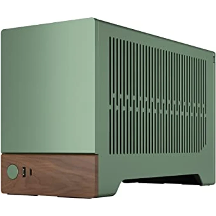 Fractal Design Terra Jade - Wood Walnut Front Panel - Small Form Factor - mITX Gaming case – PCIe 4.0 Riser Cable – USB Type-C - Anodized Aluminum Panels – Bild 4