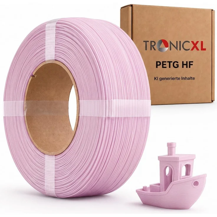 TronicXL Filament 1kg Refill PETG-HF PINK, High-Flow Filament für Bambu Lab 3D Drucker, 1,75mm Zubehör
