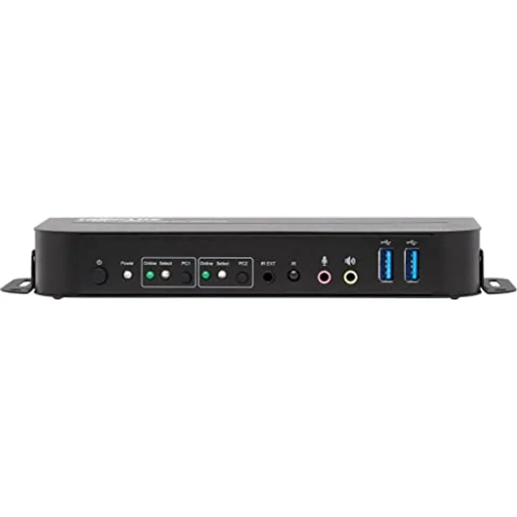 Tripp Lite B005-HUA2-K HDMI/USB KVM-Switch mit 2 Anschlüssen - 4K 60 Hz, HDR, HDCP 2.2, IR, DP 1.4, USB-Freigabe, USB 3.0-Kabel