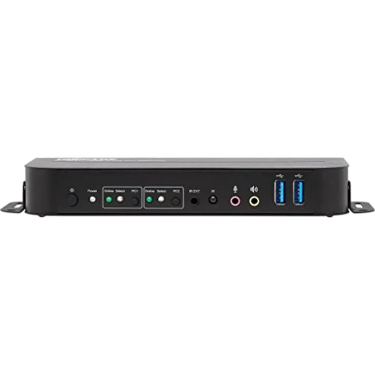 Tripp Lite B005-HUA2-K HDMI/USB KVM-Switch mit 2 Anschlüssen - 4K 60 Hz, HDR, HDCP 2.2, IR, DP 1.4, USB-Freigabe, USB 3.0-Kabel – Bild 1