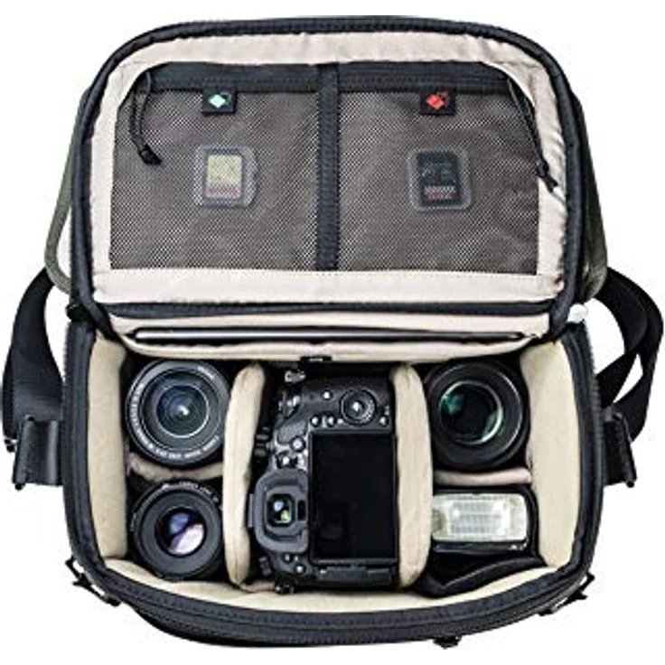 Vanguard VEO SELECT 28S GR Schultertasche (Kamera Schultertasche), Grün mit Platz für professionelle DSLR-Kamera und Zubehör – Bild 2