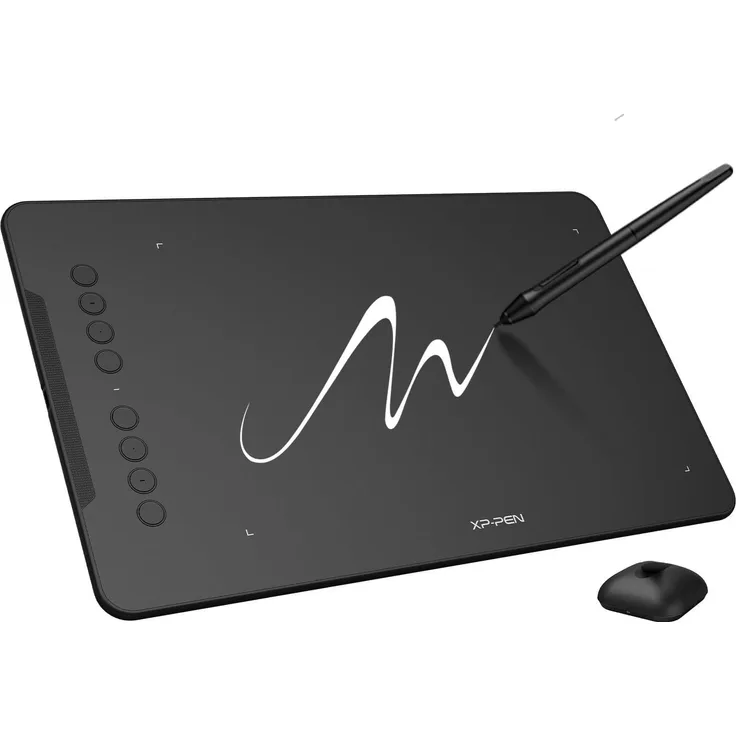 XP-Pen Deco 01 V3, Bluetooth Grafiktablett mit 16.384 Druckstufen und neigbarem Stift, 10 x 25,4 cm, für PC und Android