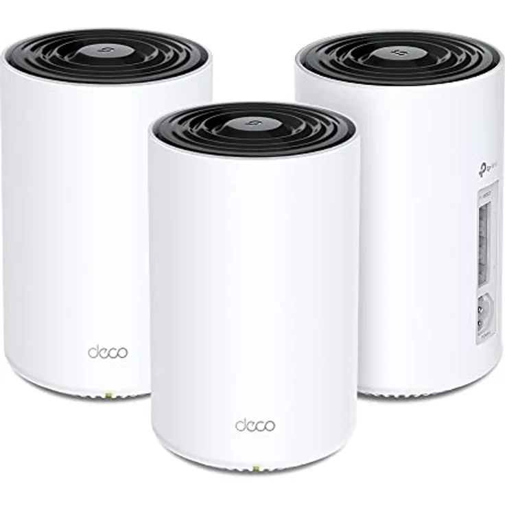 TP-Link Deco PX50 Powerline WLAN Mesh Set (3er Pack), Dualband Wi-Fi 6 AX3000 + G.hn G1500, ideal zur großer Räume und Dicker Mauern, empfohlen für Häuser mit 4-6 Schlafzimmern, WPA3 – Bild 1