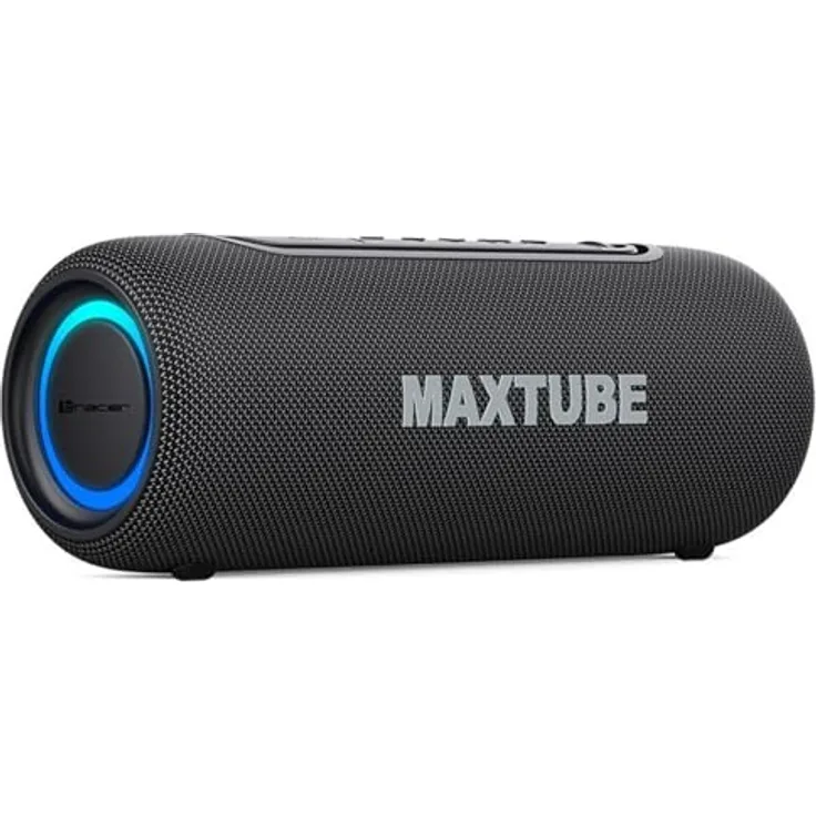 Tracer MaxTube Tragbarer Bluetooth-Lautsprecher, Schwarz, 20 W