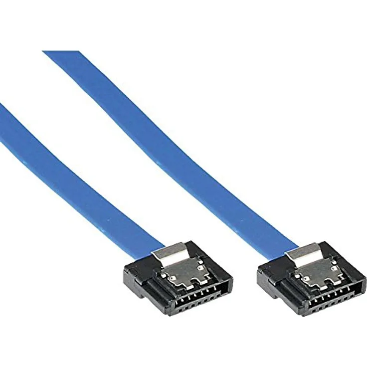 InLine 27703K SATA 6Gb/s Anschlusskabel klein, mit Sicherheitslasche, 0,3m