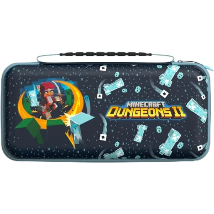 Turtle Beach PlayTrek™ Reisetasche für Nintendo Switch™ 2, Minecraft™ Dungeons II-Design mit EVA-Außenhülle und gepolstertem Innenraum, für maximalen Schutz und Zubehörorganisation – Bild 1