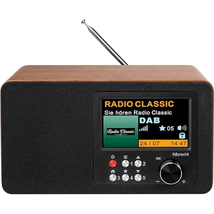 Albrecht DR 863 Digitalradio Mono, DAB+/UKW, 4,3" Farbdisplay, Komfortmodus, ASA – Bild 2