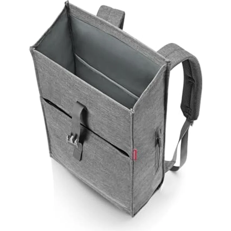 reisenthel urban rolltop backpack twist silver, geräumiger Rucksack aus recyceltem Polyester, wasserabweisend, 16L Volumen, für Freizeit und Arbeitsweg – Bild 3