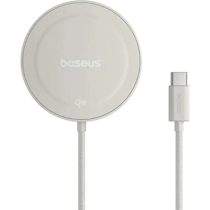 Baseus Simple Mini4, Wireless Magnetisches Ladepad Qi2 mit 15W Leistung, Gold