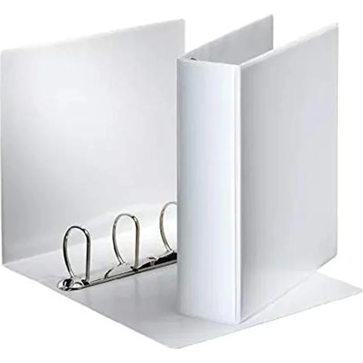 ESSELTE Präsentationsordner, A4 Ringbuch mit 4-Ring-Comi-D-Mechanik, weiss – Bild 3