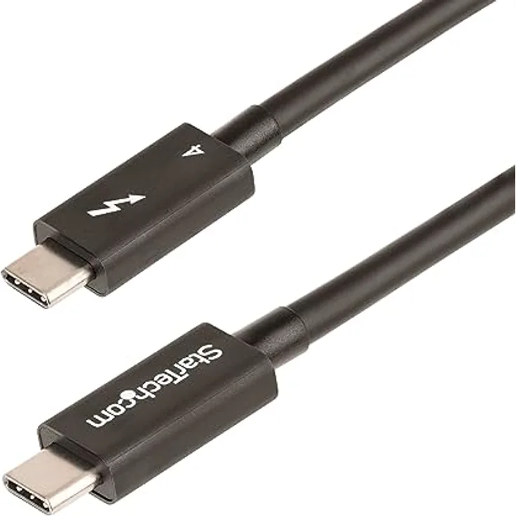 StarTech Thunderbolt 4 Kabel, 1.6FT (50CM), USB 4.0, 40 Gbit/s, 100 W Power Delivery, Full-8K Video