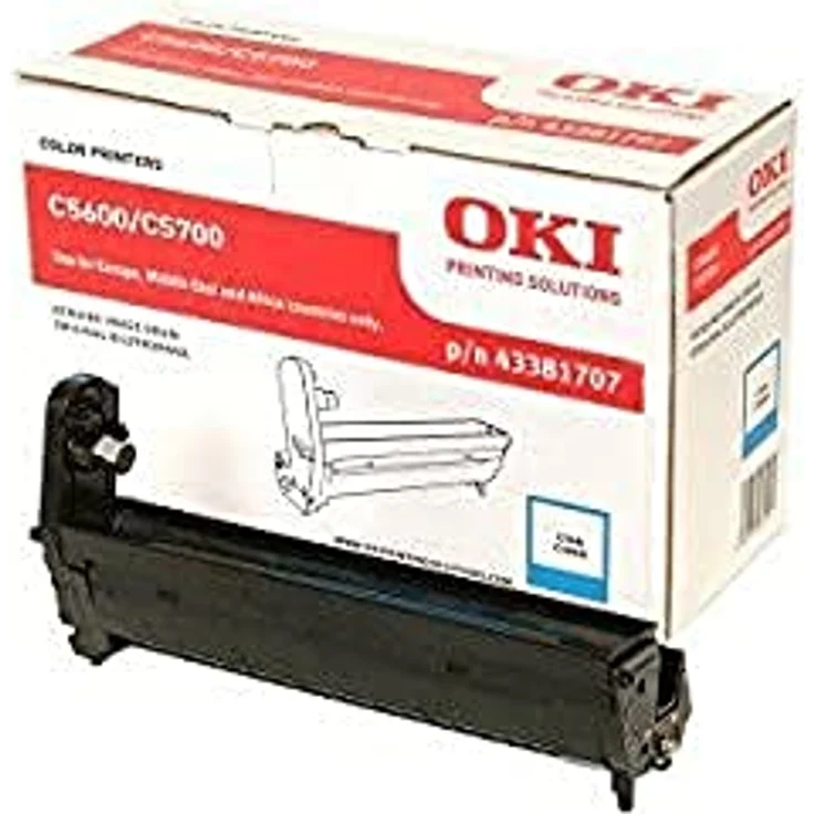 OKI Lasertrommel für C5600/C5700, cyan Tonerpatrone mit hoher Druckqualität – Bild 2