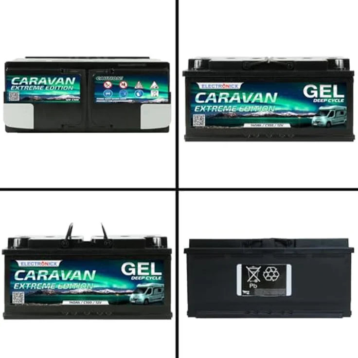 Electronicx Caravan EXTREME Edition Gel Batterie 140 AH 12V, wartungsfrei und auslaufsicher für Wohnmobil und Boot – Bild 9