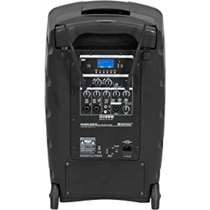 Omnitronic WAMS-10BT2 MK2 Drahtlos-PA-System, aktiver PA Lautsprecher mit 80 W, Bluetooth, Akku- und Netzbetrieb, schwarz – Bild 3