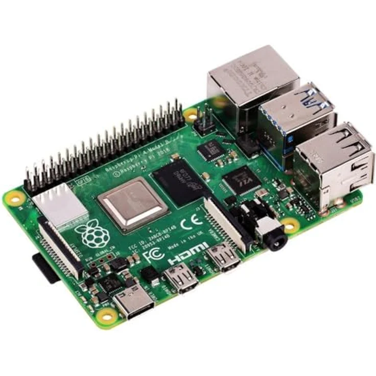 Raspberry Pi 4 model B 8GB LPDDR4, Einplatinencomputer mit ARM Cortex-A72 Quad-Core-Prozessor, 4K-Video-Darstellung, Gigabit LAN – Bild 2