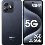 Ulefone Note 18 Ultra 5G Smartphone, 12GB+256GB, 50MP+32MP Kamera, 6,78" FHD+ 90Hz Display, Schwarz