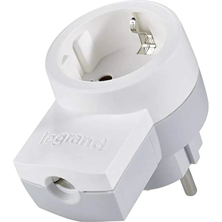 Legrand, Schutzkontakt-Stecker mit Steckdose (16A-230V), mit Kabelanschluss bis 3x1.5 mm², 050462 – Bild 2