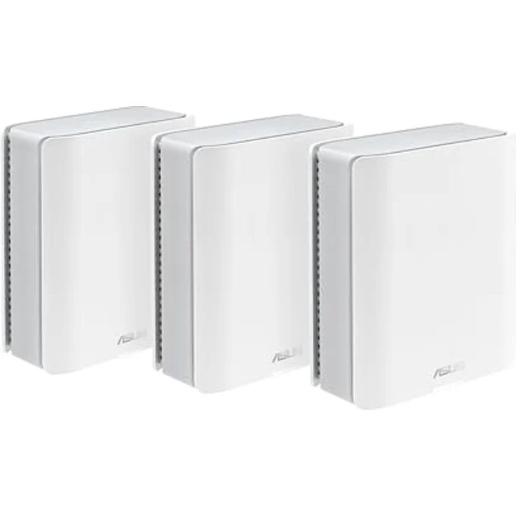 ASUS ZenWiFi BT10 Tri-Band WiFi 7 Smart AiMesh Extendable Router 3er Set (6 GHz WLAN, 18 Gbps, bis zu 780m² Abdeckung, 2X 10G-Port, Kindersicherung, VPN) weiß – Bild 1