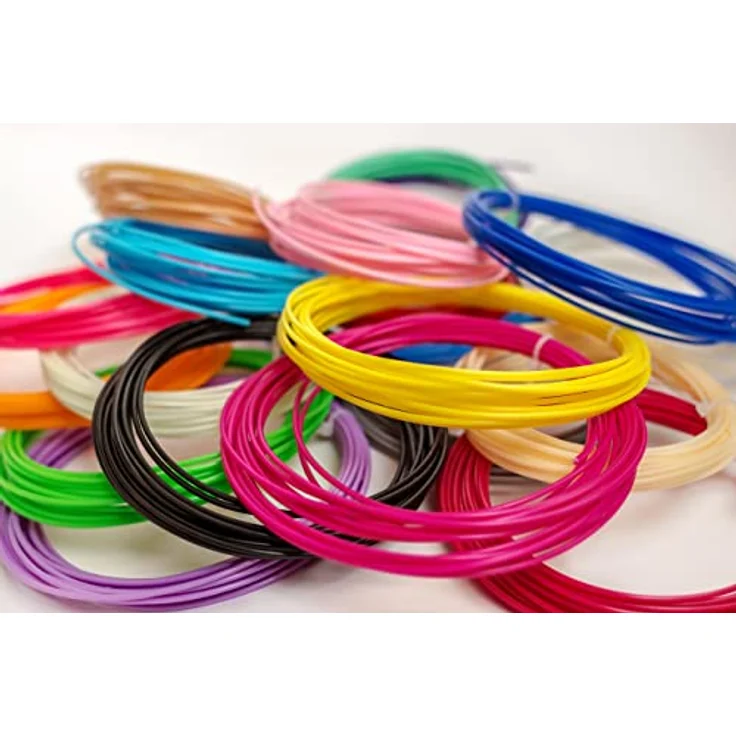 Filapen® 3D Stift PCL Filamente 1.75 mm, 100 Meter Packung, 15 Farben, biologisch abbaubar, geruchsneutral, Niedrigtemperatur-Filament – Bild 5