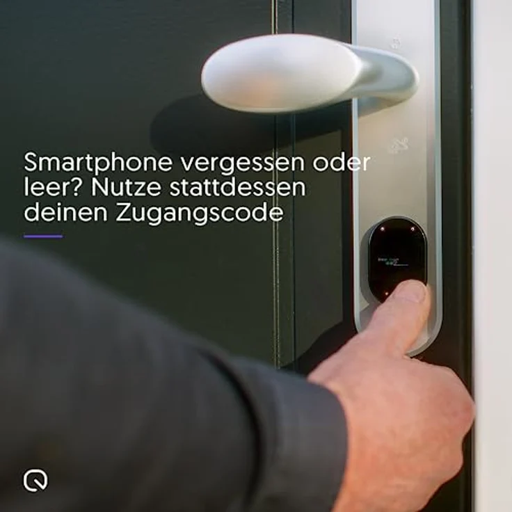 LOQED Touch Smart Lock Türschloss Schwarz - Elektronisches Türschloss Haustür - 256 bit Verschlüsselung - Smart Home Haustürschloss + Smartphone App - Smartes Türschloss Elektrisch – Bild 5
