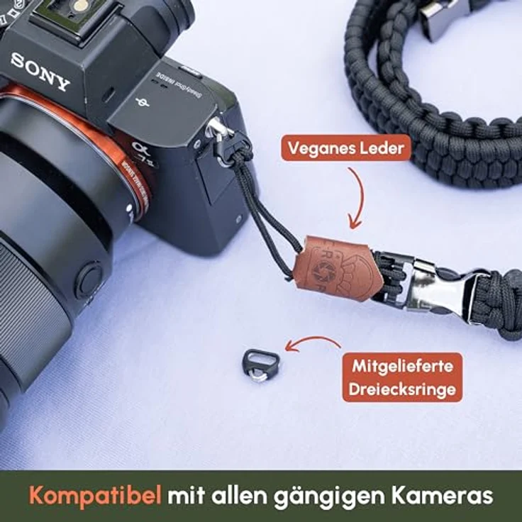 C-Rope Kameragurt The Traveler schwarz 100cm – Bild 6