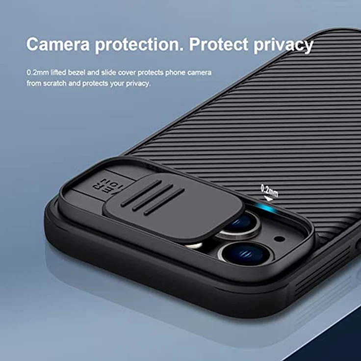 Nillkin CamShield Pro Case für iPhone 14 Plus, Armored Cover mit Kameraschutz, grün – Bild 6