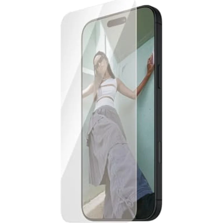 PanzerGlass Sicher, klarer Displayschutz für iPhone 16 Pro 16 cm (6,3 Zoll) 2024, ultrabreite Passform, gehärtetes Glas, Fallschutz von Kante zu Kante, kratzfest, hüllenfreundlich, einfach – Bild 2
