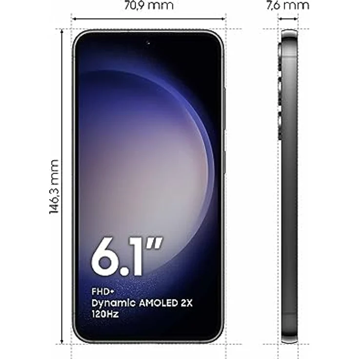 Samsung Galaxy S23 Enterprise Edition, 6,1 Zoll Android Smartphone, 256 GB, 3.900 mAh Akku, Business Handy, Smartphone ohne Vertrag, Phantom Black – Bild 3
