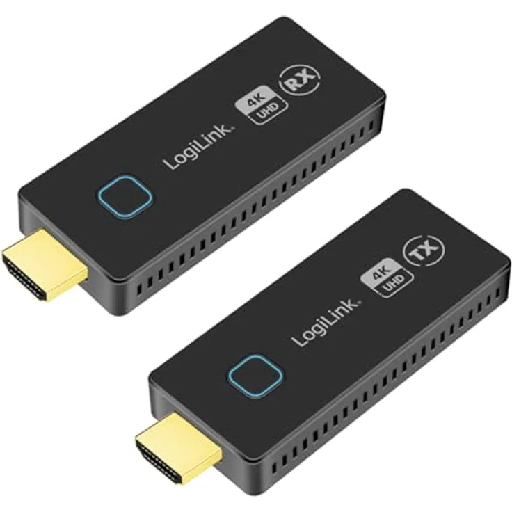 LogiLink HDW0102 HDMI-Übertragungs-Set, drahtlos, 30m Reichweite, 4K@60Hz, für Daten- und Videoübertragung per WLAN-HDMI