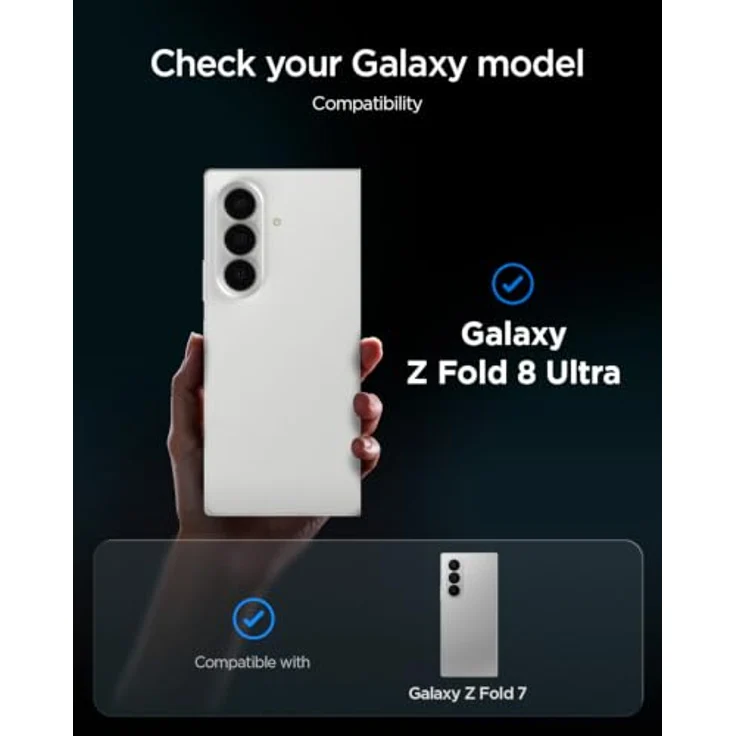 Spigen EZ Fit Pro Schutzfolie [2P] für Samsung Galaxy Z Fold 8 Ultra, 9H gehärtetes Glas, blasenfreie Anbringung, hüllenfreundlich – Bild 2