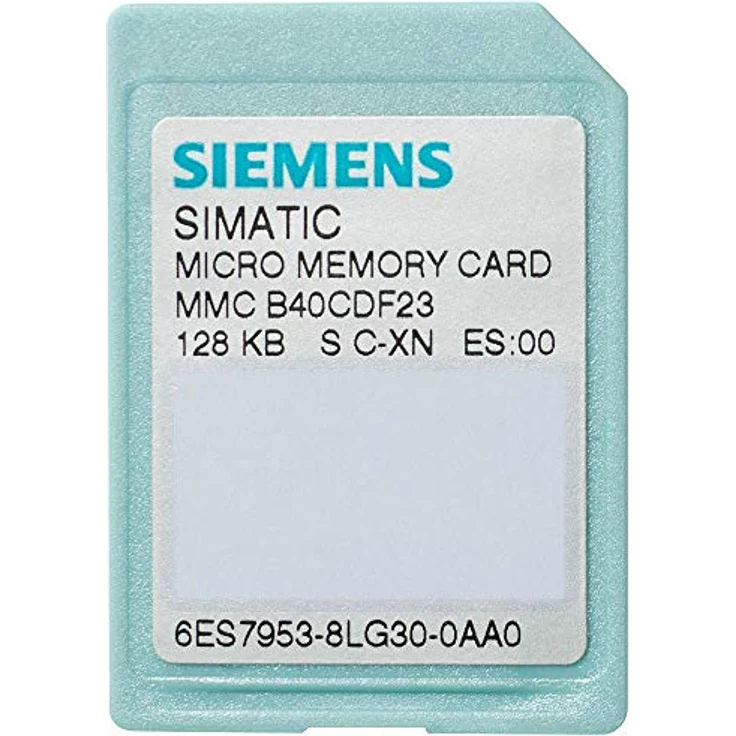 Siemens SIMATIC S7 Micro Memory Card 512 kB Nflash für S7-300/C7/ET 200, Speicherkarte, Türkis – Bild 2