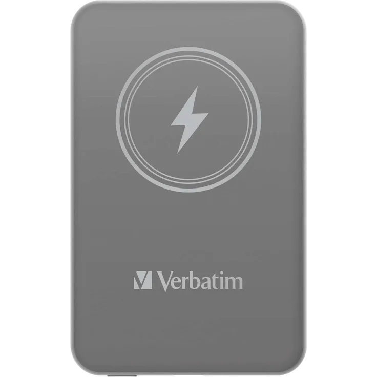 Verbatim POWER BANK 5000 GRIS (5000 mAh, 20 W), Powerbank, Grau