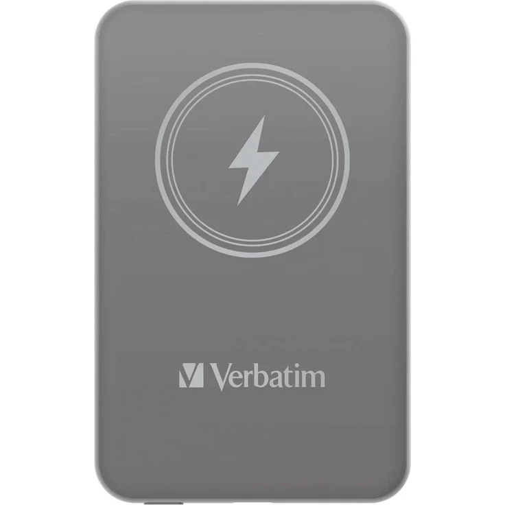 Verbatim POWER BANK 5000 GRIS (5000 mAh, 20 W), Powerbank, Grau – Bild 1