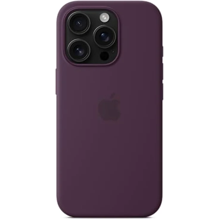 Apple iPhone 16 Pro Silikon Case mit MagSafe – Pflaume – Bild 4