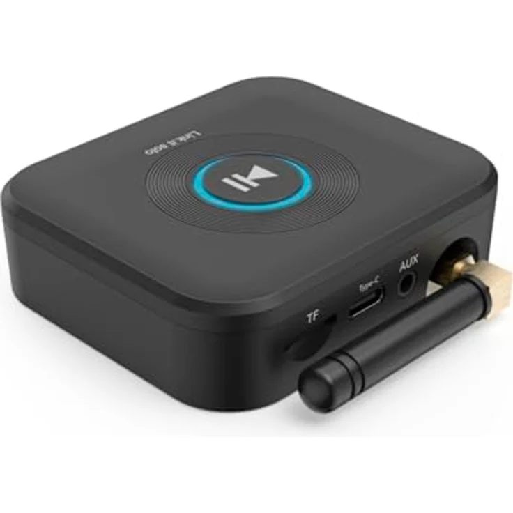 Hama Bluetooth Adapter "Link.it solo" für Stereoanlage und Lautsprecher (Bluetooth Empfänger, Aux-Anschluss, USB-A – USB-C, microSD-Slot, Autopairing für Zwei Handys/Tablets) – Bild 4