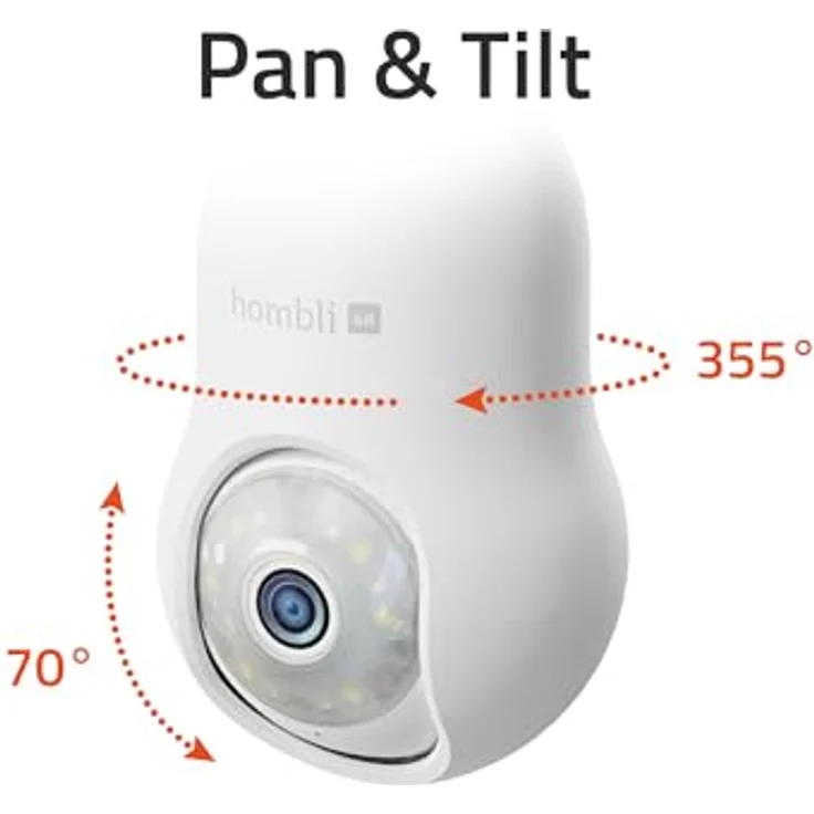Hombli Überwachungskamera Bulb Cam 4K (Außenbereich) mit Bewegungs- und Geräuscherkennung – Bild 7