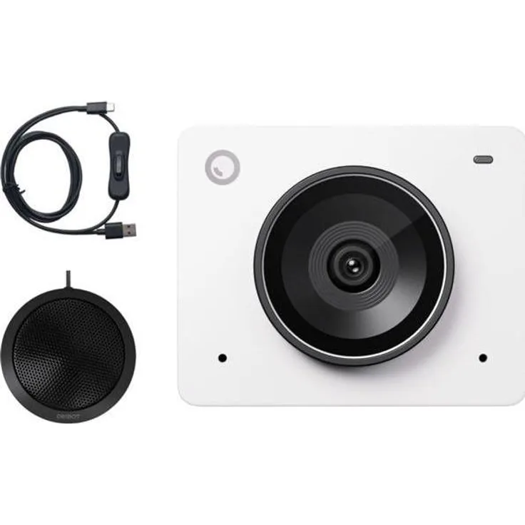 Obsbot Meet 2 Combo Cloud White, 4K Webcam mit KI-Autoframing, HDR, 2 Mikrofone und USB-C Plug & Play