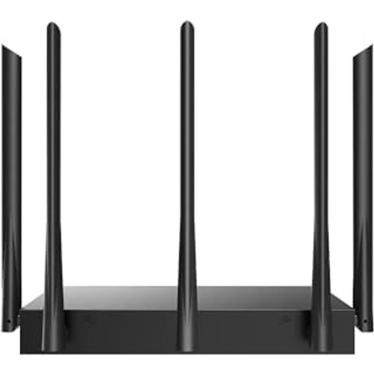 Tenda W30E AX3000 WLAN-Router, Dual-Band (2,4 GHz/5 GHz), 2402 Mbit/s, Wi-Fi 6, 5 externe Antennen, Schwarz – Bild 3