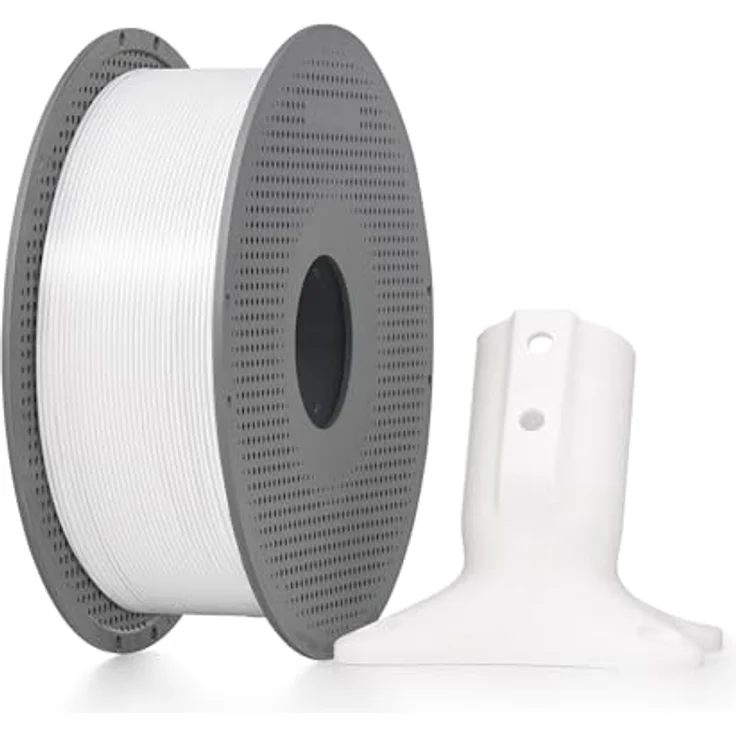 Bambu Lab Filament ABS White 1kg, 3D-Druckmaterial mit hoher Schlagfestigkeit und Hitzebeständigkeit, 1.75 mm, Weiss – Bild 2