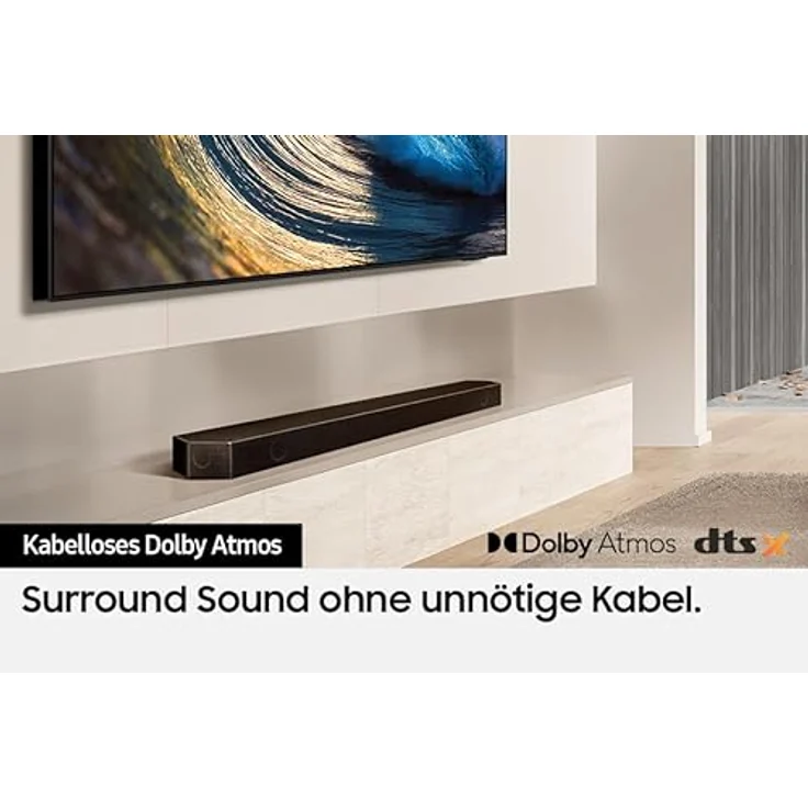 Samsung HW-Q810GD 5.1.2-Kanal Q-Soundbar für TV-Geräte, Bluetooth-Lautsprecher mit kabellosem Dolby Atmos / DTS:X, Q-Symphony, SpaceFit Sound Pro [2024] – Bild 5