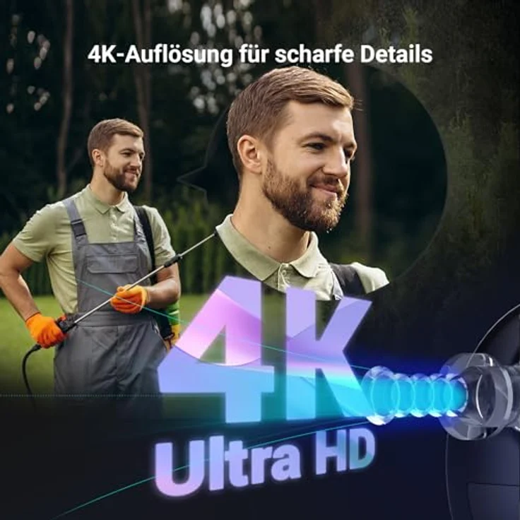 EZVIZ WLAN Kamera Akku, 4K Überwachungskamera aussen mit KI Personen-/Fahrzeugerkennung, AOV-Modus und aktive Verteidigung, 8MP Auflösung & Solarpanel, BC1c Kit, weiß – Bild 4