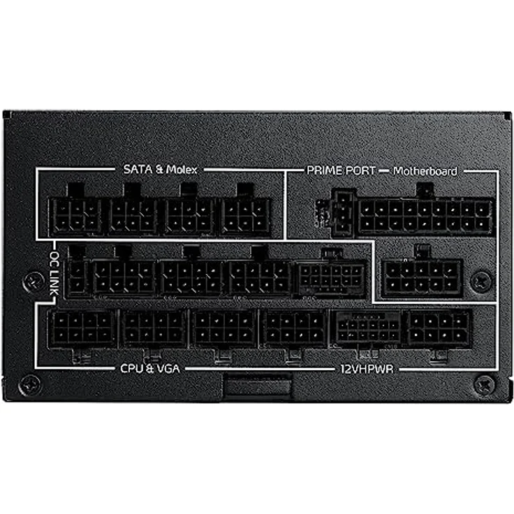XPG Fusion Netzteil 1600W, modular, 80 Plus Zertifiziert, Cybenetics Titan, 100% japanische Kondensatoren, Schwarz (FUSION1600T-BKCUS) – Bild 4