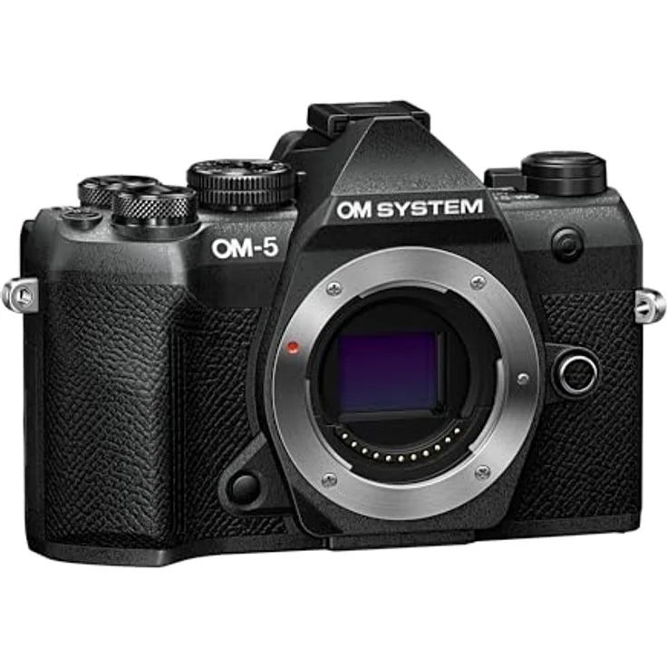 OM SYSTEM OM-5 Mark II, Micro Four Thirds Systemkamera mit 20 MP Live MOS-Sensor, 5-Achsen-Bildstabilisierung, IP53-Wetterschutz, Handheld HighRes Shot 50 MP, Schwarz – Bild 2