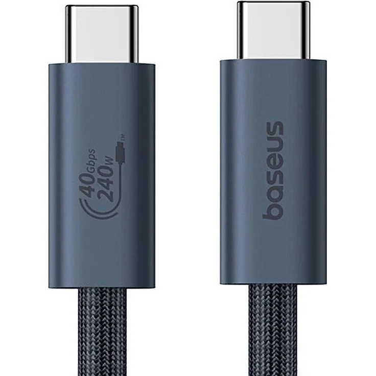 Baseus CB000068, USB-C-auf-USB-C-Datenkabel mit 240W Leistung, 8K 60Hz Video, 1m, schwarz