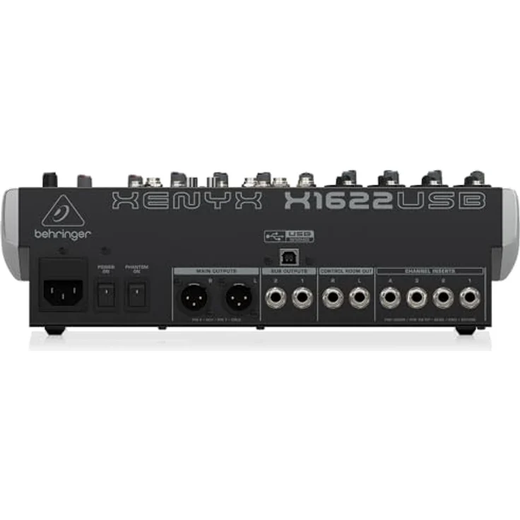 Behringer XENYX X1622USB 16-Kanal 2/2 Bus Mischpult mit XENYX Mic Preamps, 1-knob Kompressoren, 24-bit Multi-FX und USB Audio Interface – Bild 6