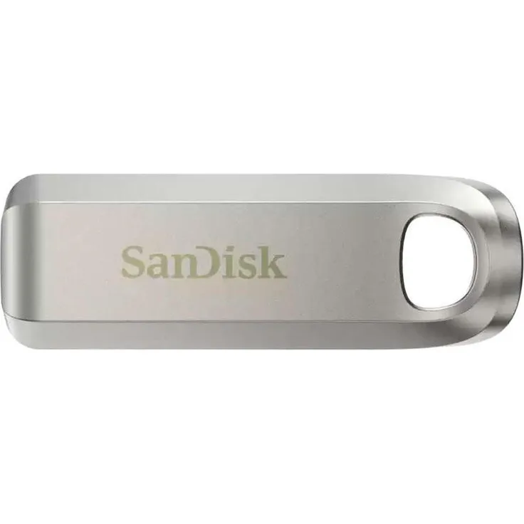 SanDisk Ultra Luxe USB-Flash-Laufwerk, 32 GB, USB-C 3.2 Gen 1, einziehbarer Stecker, Schlüsselanhängeröse