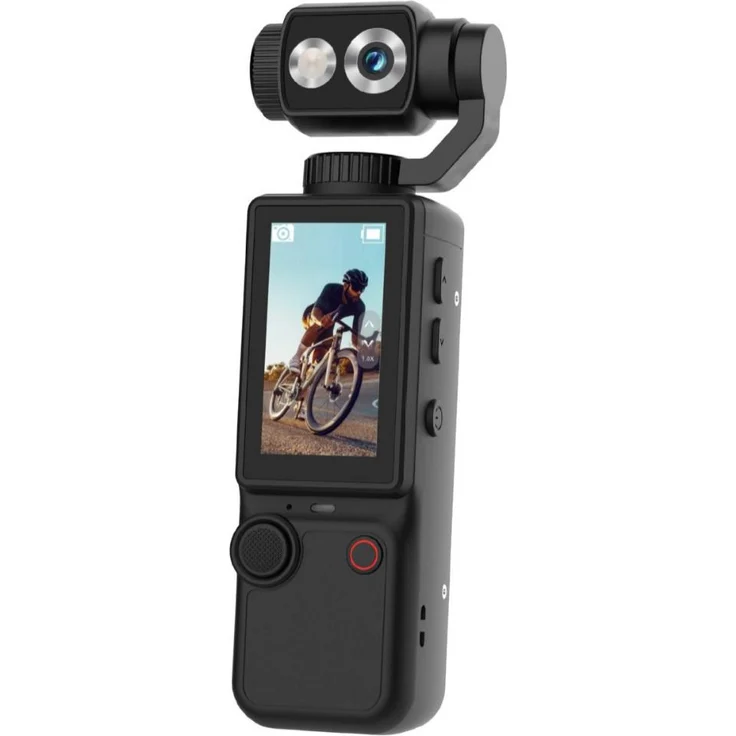 Exlene 4K HD WLAN Sport Wearable Kamera, Mini-Sportkamera für Reise, Fahrrad-Dashcam und Vlogging, schwarz